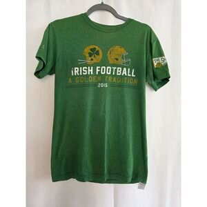 University of Notre Dame Irish Football 2015 The Shirt Mens Small Green T-Shirt